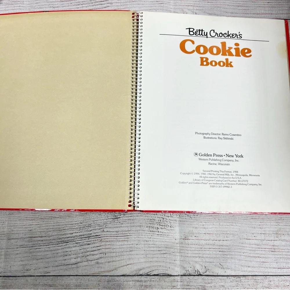 Vintage Betty Crocker's Cookie Book 1986 Vintage Cook Book Grandmacore